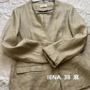 IENA 노카라 자켓 린넨