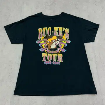 Buckies 주유소 매장 상의 티셔츠 구제 의류 블랙 검정 L