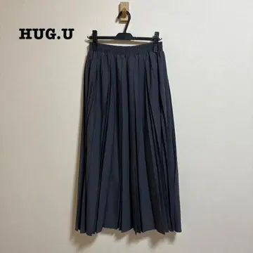 HUG.U 유일한 플리츠 롱 스커트