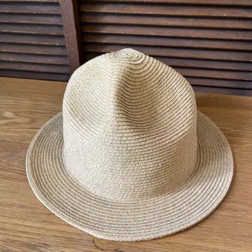 베이지 중절 밀짚모자