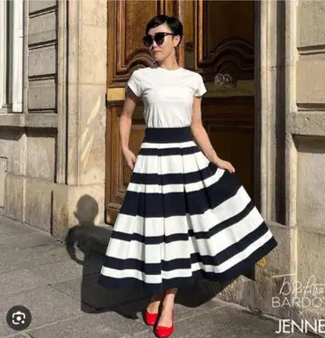 Brigitte Bardot x JENNE 플레어 스커트