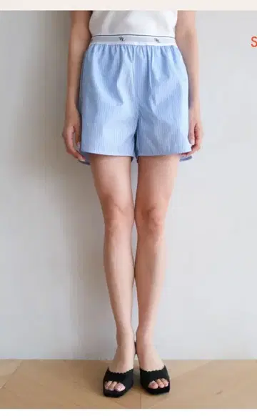 새상품 시루무린 SRLLOGO 스트라이프 숏 팬츠 searoomlynn