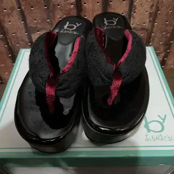 bY 키다리 아저씨 통굽 조리 블랙 M 사이즈