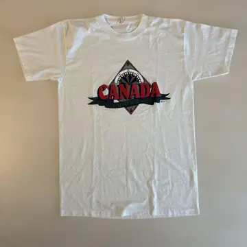 CANADA 빈티지 레어 해외 미국 캐나다 로고 티셔츠 화이트