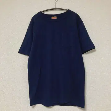 Healthknit 헬스니트 M 네이비 크루넥 포켓 티셔츠