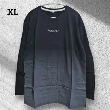 남성용 롱티 [XL] 긴팔 티셔츠 그라데이션 상의