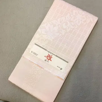 순수 실크 하카타 오리 반폭 오비 1