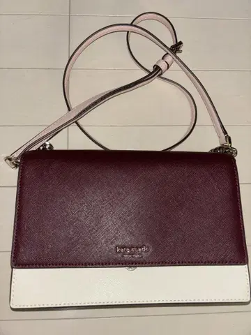 kate spade 숄더백 와인 레드/화이트