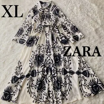 ZARA 보타니컬 원피스 벨트 허리 마크 빅 사이즈 올 패턴