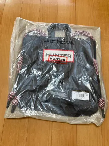 HUNTER 블랙 토트백