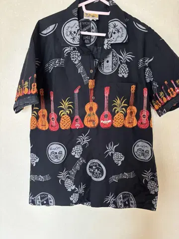 Winnie Fashion 알로하 셔츠 블랙