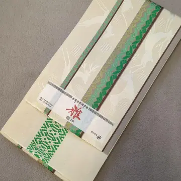 순수 실크 하카타 오리 반폭 오비