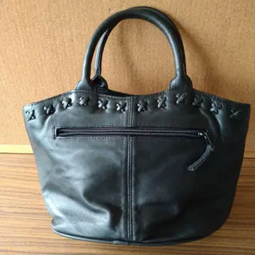 블랙 패치워크 핸드백