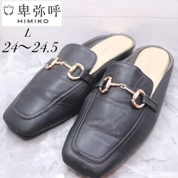 히미코 HIMIKO 히미코 백리스 비트 로퍼 블랙 24 24.5