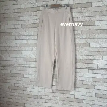 evernavy 분또 커브 팬츠 맨투맨 허리밴딩 와이드 팬츠