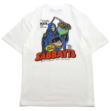 새상품 SABBAT13 HOUR GLASS 티셔츠 WHITE-XL