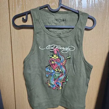 Ed Hardy 슬리브리스 M 올리브