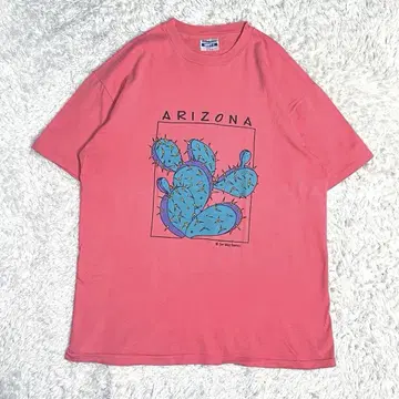 vintage shirt 애리조나 티셔츠 선인장 싱글 스티치