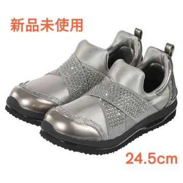 누디 워크 스니커즈 스트레치 비쥬 크로스 벨트 24.5cm 신발