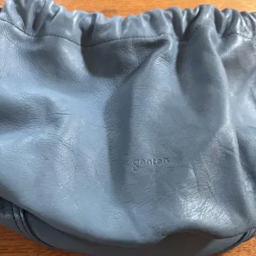 genten 스카이블루 가죽 핸드백