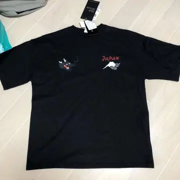 T셔츠 블랙 japan 동양 자수