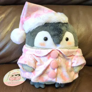 코우펜짱 겨울 털이 복실복실 봉제 인형 S 핑크 파자마