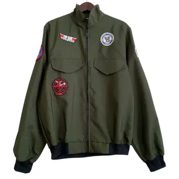 TOPGUN 탑건 와펜 플라이트 자켓 카키 해외 구제 의류