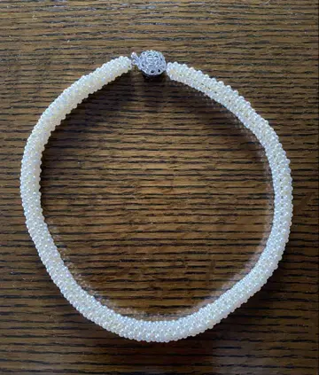 담수 펄 목걸이 약 40cm
