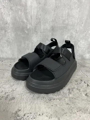ORTR 벨크로 통굽 샌들 25.5cm 블랙