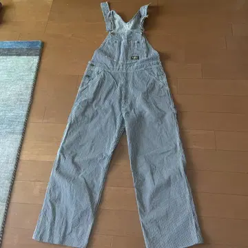 OshKosh 스트라이프 오버롤 밑단 기장 수선 필요 30인치