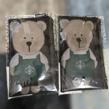 미사용 새상품 홍콩 홍콩 한정 스타벅스 파우치 메쉬 블랙 곰