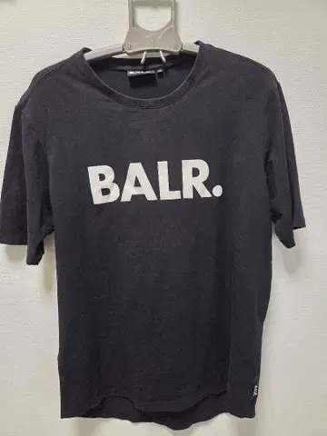 BALR. 로고 블랙 티셔츠