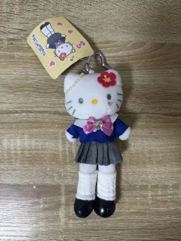 [새상품] 헬로키티 다리가 긴 화이트 갸루 봉제 인형 키링