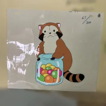 라스칼 한정판 복각 애니메이션 셀화 캔디