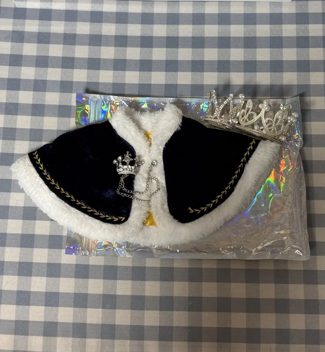 20cm Doll Clothes Royal Cloak Wardrobe Navy Blue