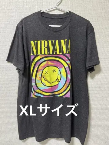 미국 구제 의류 NIRVANA 닐바나 티셔츠 XL 밴딩 티셔츠