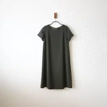 UNTITLED/레이스 콤비 원피스