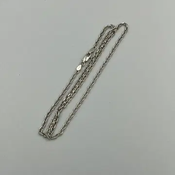 실버 925 2면 컷 팥 체인 가는 각진 팥 2.5mm 45cm