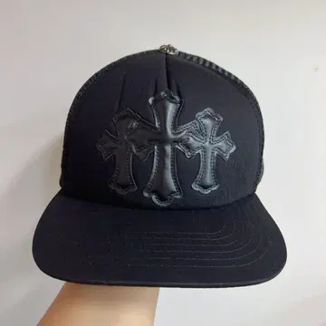 CH 크로스 자수 블랙 야구 모자