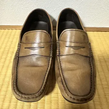 TOD'S 브라운 드라이빙 슈즈 6A 사이즈