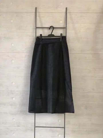 HARE 메쉬 스커트 블랙