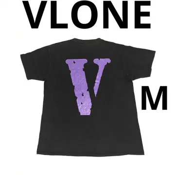 새상품 VLONE FRIENDS- 로고 티셔츠 퍼플