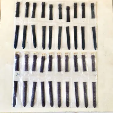 미사용 독일제 러그 폭 16mm 시계 가죽 벨트 20권 세트