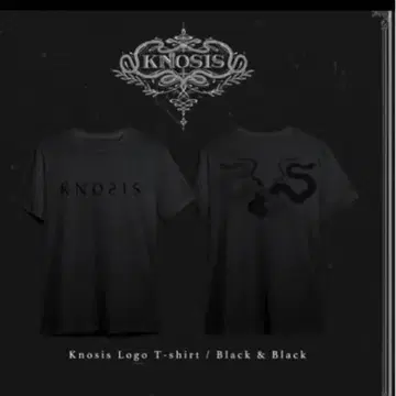 KNOISIS 로고 티셔츠 블랙