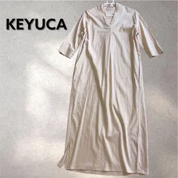 검 KEYUCA KEYUCA 5부 소매 롱 원피스 키넥