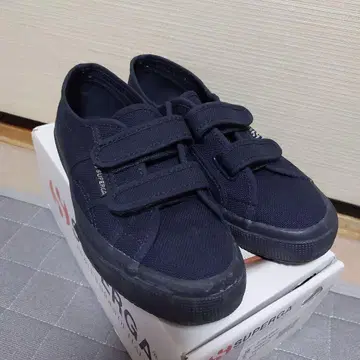 SUPERGA x Steven Alan 벨크로 스니커즈 38 네이비