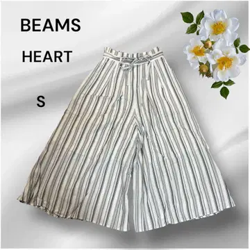 BEAMS HEART 빔즈 하트 스트라이프 가우초 팬츠 S
