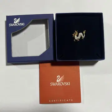 스와로브스키 SWAROVSKI 핀 배지 드래곤 드래곤
