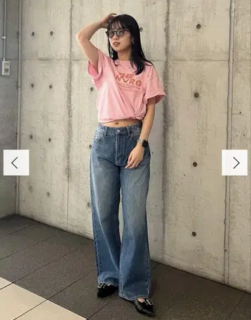 Ungrid 언그리드 하이웨스트 와이드 스트레이트 데님 24인치 새상품급