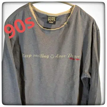 90s 미국 HOME BOYS 데미지 롱 T sizeM